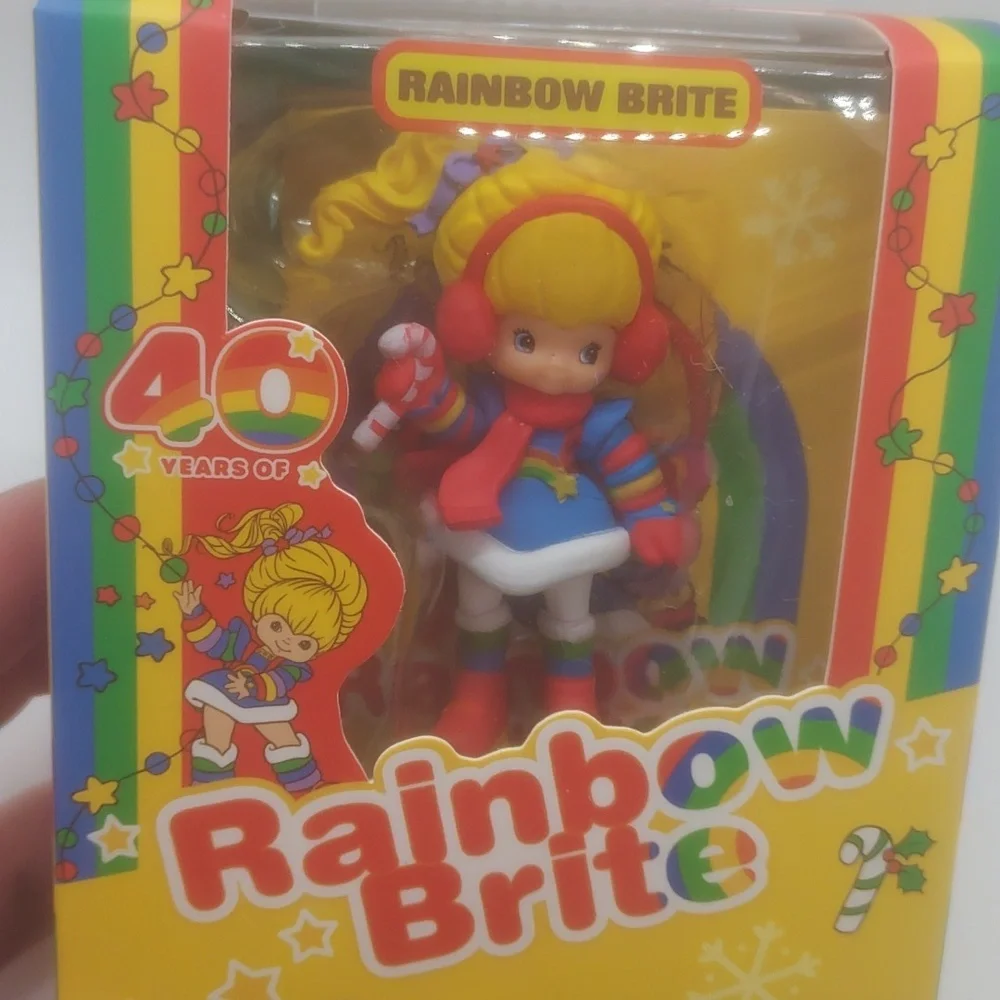 NIB Rainbow Brite Cheebee figure 40th Anniversary‎ Holiday Winter series